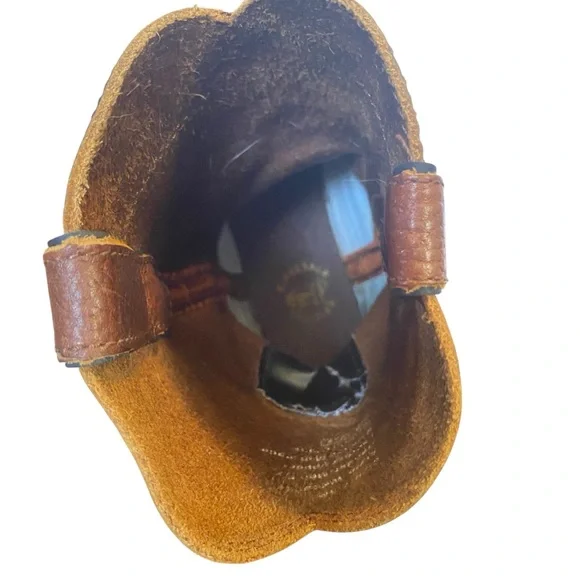 Justin Brown Leather Cowboy Boots mens size 7.5 - Picture 10 of 11